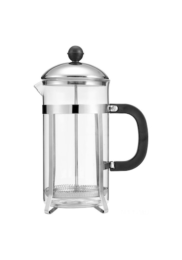 Wezone Stainless Steel Ve Cam French Press Kahve Makinesi, 2 Bardak Kapasite, Isı Dayanıklı, Kolay Temizlenir, Kahve Ve Çay İçin