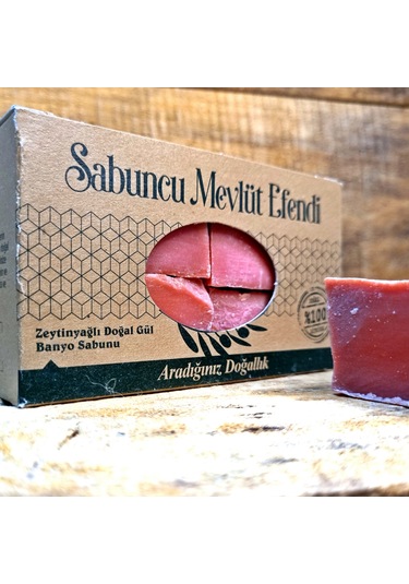 Sabuncu Mevlüt Efendi Zeytinyağlı Doğal Gül Banyo Sabunu 400 G