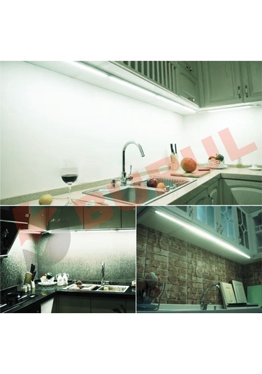 Sb-6529 90 Cm Beyaz Led Bant Armatür Floresan Aç Kapa Butonlu Ve Fişli