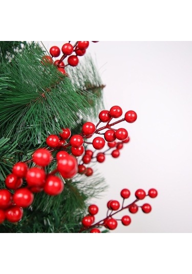 Pazly 500 Adet Kırmızı Dut Noel Dekorasyon Seti, Dıy Aile Noel Partisi Süsler, Oturma Odası Ve Masa Üstü Dekorasyon 100pcs