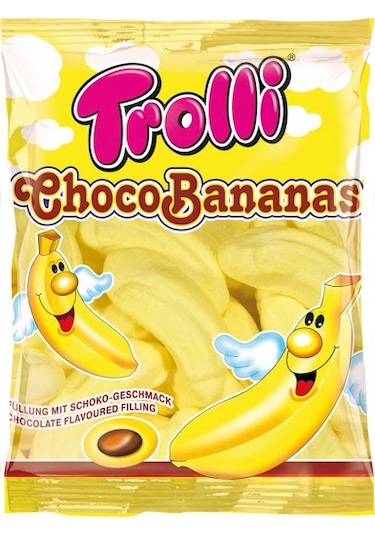 Trolli Marshmallow Bananas With a Milk Chocolate Filling Çikolata Dolgulu Şekerleme 150 G