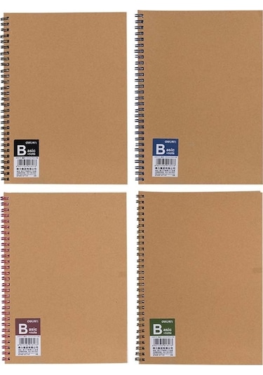 Deli Spiral Kraft Notebook Lb560-05