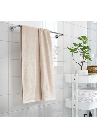 Ikea Vınarn Açık Gri-bej 70x140 Cm Banyo Havlusu Bej