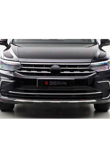 S-dizayn Vw Tiguan Krom Ön Tampon Çıtası 2020-2024 Mat Krom