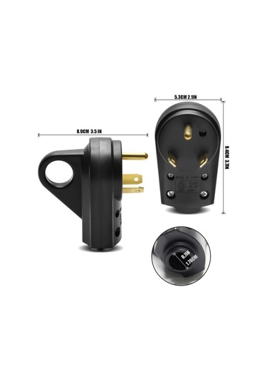 Xuweiwei Ed-304p Heavy-duty Rv Erkek Fiş Nema Tt-30p 125v Abs Malzeme Basınç Dayanıklı Kol Trailer Karavan