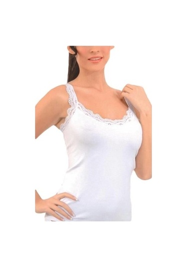 Imer Kadın Dantel Askılı Dantelli Atlet 1236