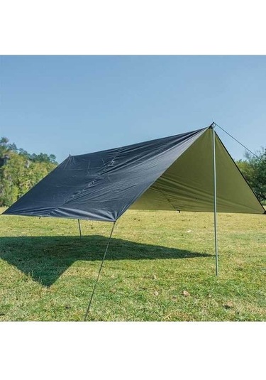 Prestigegoods Çok Fonksiyonlu Açık Su Geçirmez Güneş Tente, Plaj Çadırı, Pergola Siyah, Dayanıklı, Kolay Kurulum Siyah