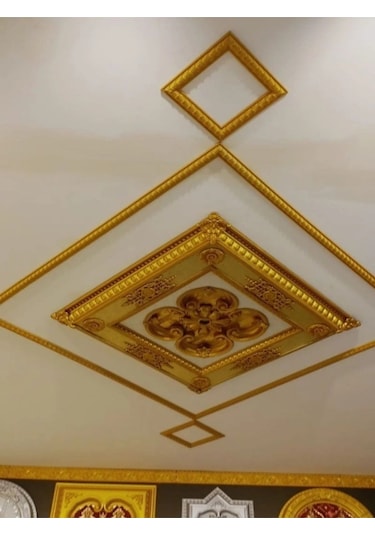 Poliüretan Dekoratif Duvar&tavan Çıta Bordürü -bronz Renk En:4 Cm-boy:100 Cm -duvar Süsü