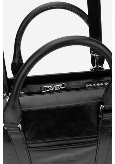 Valmenti Esimo Erkek Siyah Hakiki Deri El Çantası 301 3013 Erk Canta Y24 Siyah