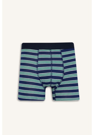 Defacto Regular Fit Çizgili 3lü Boxer E0123ax25aunv135 Lacivert