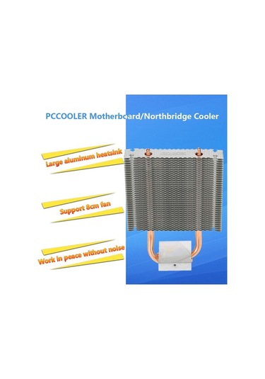 Didadodo Pccooler Hb-802 2 Bakır Borulu Alüminyum Soğutucu - Anakart/northbridge/southbridge Soğutma İçin 80mm Fan Desteği, Anakart Soğutucu