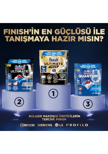 Finish Ultimate Plus Bulaşık Makinesi Deterjanı 60 Tablet