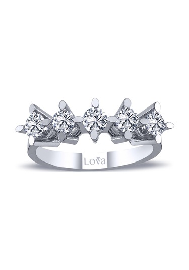 Lova H Renk 0,90 Karat Pırlanta Beştaş Yüzük - 1070137