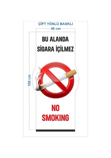 Drk Prınt Sigara Içilmez Levhası Ayaklı