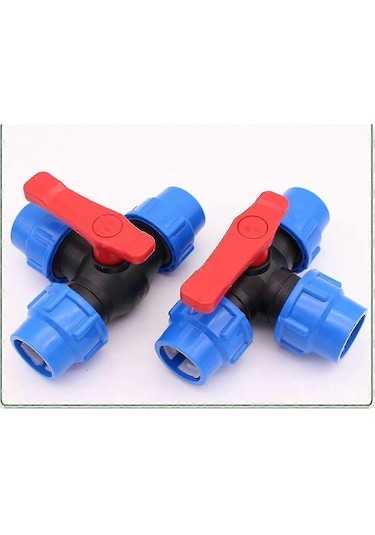 Plastik Üç Yollu Küresel Vana, T Tipi Pe Su Borusu Bağlantı Vanası, Su Borusu Hızlı Bağlantı Parçası, Çap 50 Mm Diğer