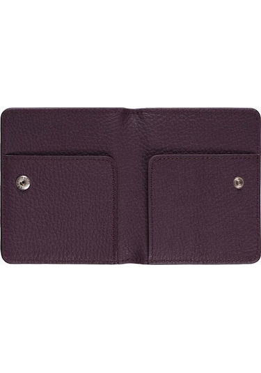 Damy Hakiki Deri Unisex Kartlık 512mg - Mürdüm