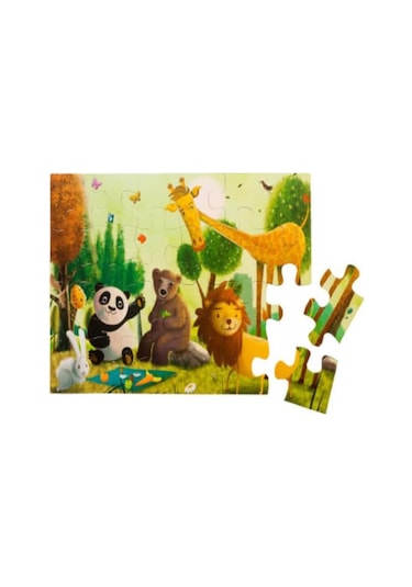 +3 Yaş Ormanda Puzzle 24 Parça (Eolo Yayınları)