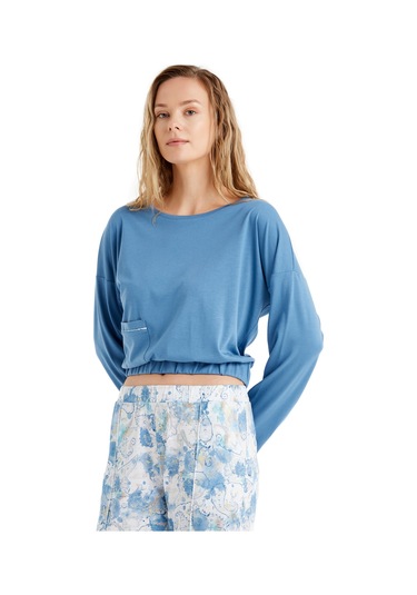 Blackspade Kadın Sweatshirt 51629 - Mavi