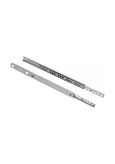 Aksmebel Çekmeceler İçin Kızaklar 342 17 Mm 10 Kg'a Kadar Bilyalı 256040240 Satine Nikel