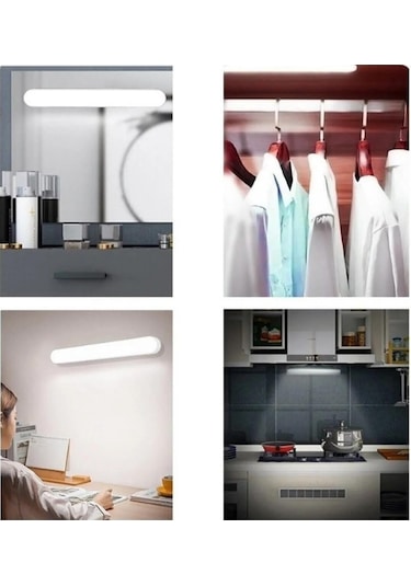 Ct-5249 Şarjlı Led Işık Usb Şarjlı Kablosuz Mıknatıslı Beyaz