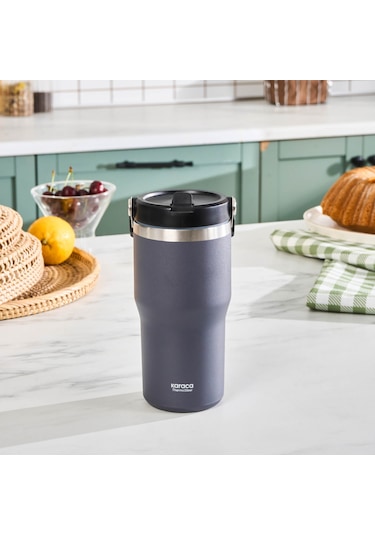Karaca Star Ice Çelik Sızdırmaz Termos 550 ML Gri