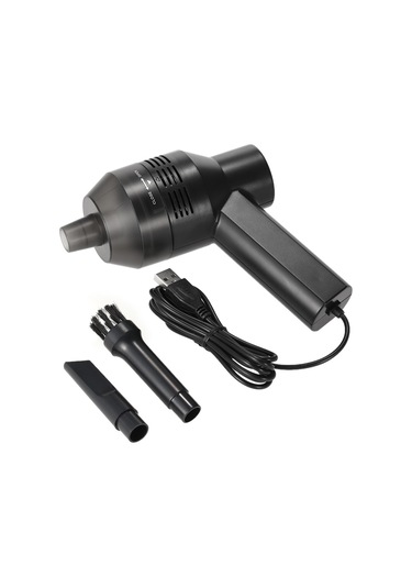 Monyee Siyah Mini Usb Süpürge - Araç, Klavye, Pencere Ve Elektronik Aletler İçin Gaps Ve Detaylı Temizlik - Hk-6019a