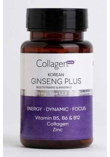 Collagen Forte Platinum Ginseng Plus Multivitamin & Mineraller Collagen Tip 1-2-3 30 Kapsül