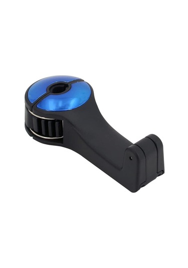 Tenfowee 360 Dönen Araç Başlığı Kancası - Telefon Tutuculu Çok Amaçlı Gizli Kilitli Askı Mavi Mavi