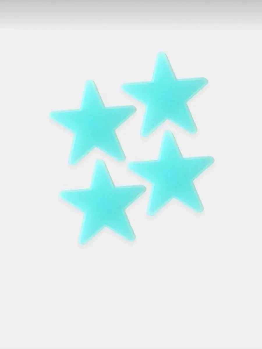 Vipotolki Duvara Yapıştırılan Dekoratif Işıklı Yıldız İç Dekorasyon Çıkartmaları 154598687 Açık Mavi