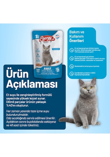 Somonlu Yetişkin Yaş Kedi Maması 85 G - 24 Adet