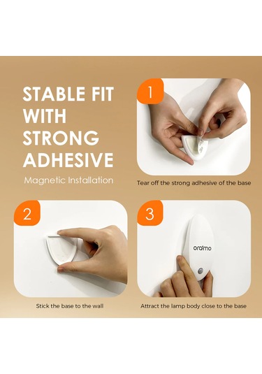 Konesam Oraimo Akıllı Gece Lambası 4000k Sıcak Işık, Hareket Ve Işık Sensörlü, 4 Ay Pil Ömrü, 0.5w Enerji Tasarruflu, Çok Yönlü Kullanım Beyaz