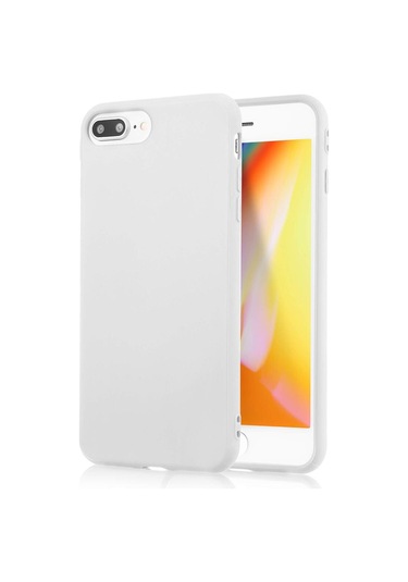 İphone Uyumlu 7 Plus / 8 Plus Lansman Kılıf İçi Kadife Leke Tutmaz Yüksek Kalite Beyaz