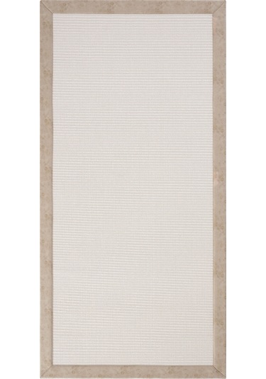 Cool Halı Oslo M60 Beyaz Mutfak Halısı Leke Tutmaz Tezgah Önü Yolluk Dokuma Bordürlü Sisal Halı