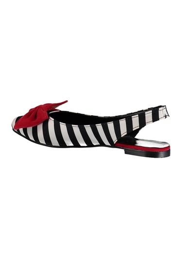 Fox Shoes Siyah/beyaz/kırmızı Kadın Babet D726774404 Siyah