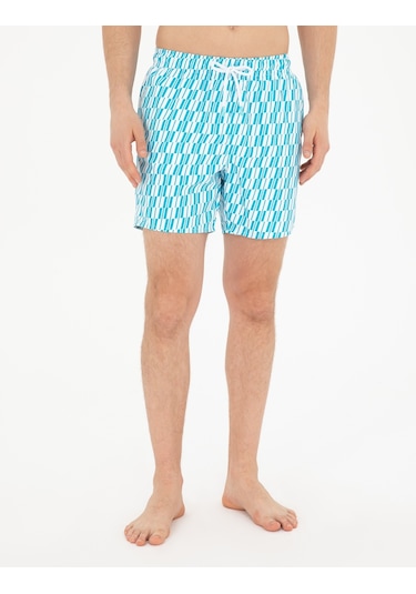 Pierre Cardin Erkek Aqua Deniz Şortu 50288231-vr007 Açık Mavi