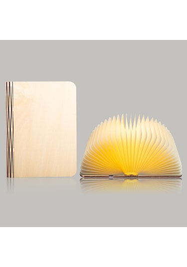 Led Şahşap Kitap Lambası Katlanıyor Sayfa Gece Lambası 1 Diğer
