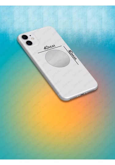 Sbm Place Manyetik Askı İçin Metal Plakalar 2 Adet 175404487 Gri