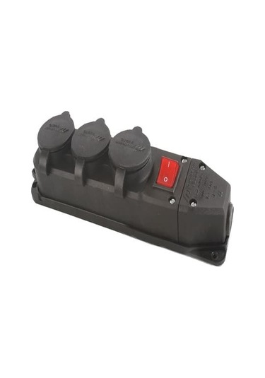 Mutlusan Kauçuk Üçlü Anahtarlı Grup Priz 1*16a Mut-293a