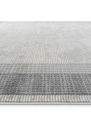 Cool Halı Verona 1902 Gri Salon Koridor Kesme Yolluk Yumuşak Doku Kaymaz Tozmaz Dokuma Makine Halı