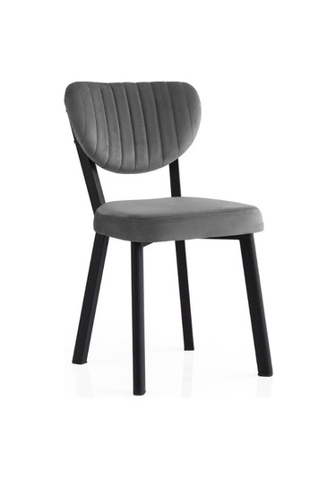 Olivya Sandalye, Siyah Metal Antrasit