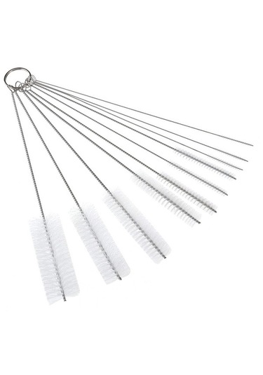 Sıcak 1 Adet/grup Biberon Fırçaları Temizleyici Çok Fonksiyonlu Temizleme Fırçası Paslanmaz Çelik Yıkama İçme Biberon Fırçası