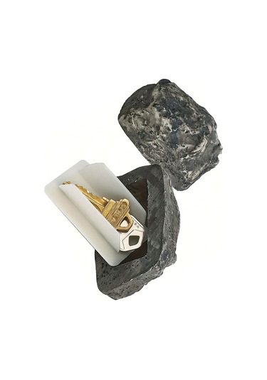 Geeroyoo Dış Mekan Taş Desenli Gizli Anahtar Kutusu - Bahçe Ve Ev Çevresi Dekoratif Anahtar Saklama Aleti