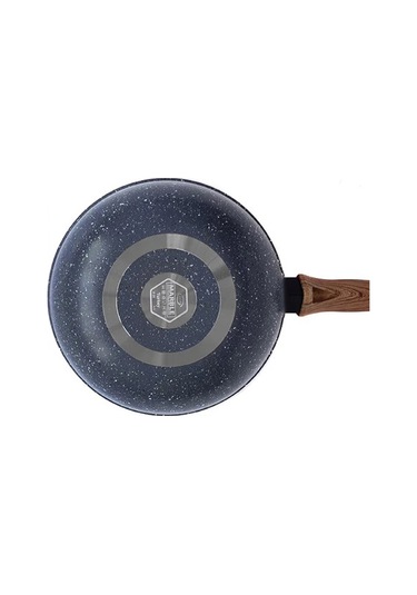 Leydi Marble Natura Granit Wok Tava 26 CM