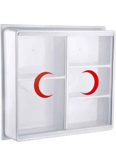 Büyük Pls. Ecza Dolabı Vakum Beyaz