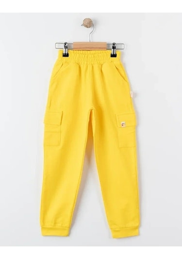 Uğurböceğiçocuk Tiffany Oversize Eşofman Theme Çocuk Kargo Cepli Eşofman Altı 27118 001 Fuşya - Turuncu - Yeşil