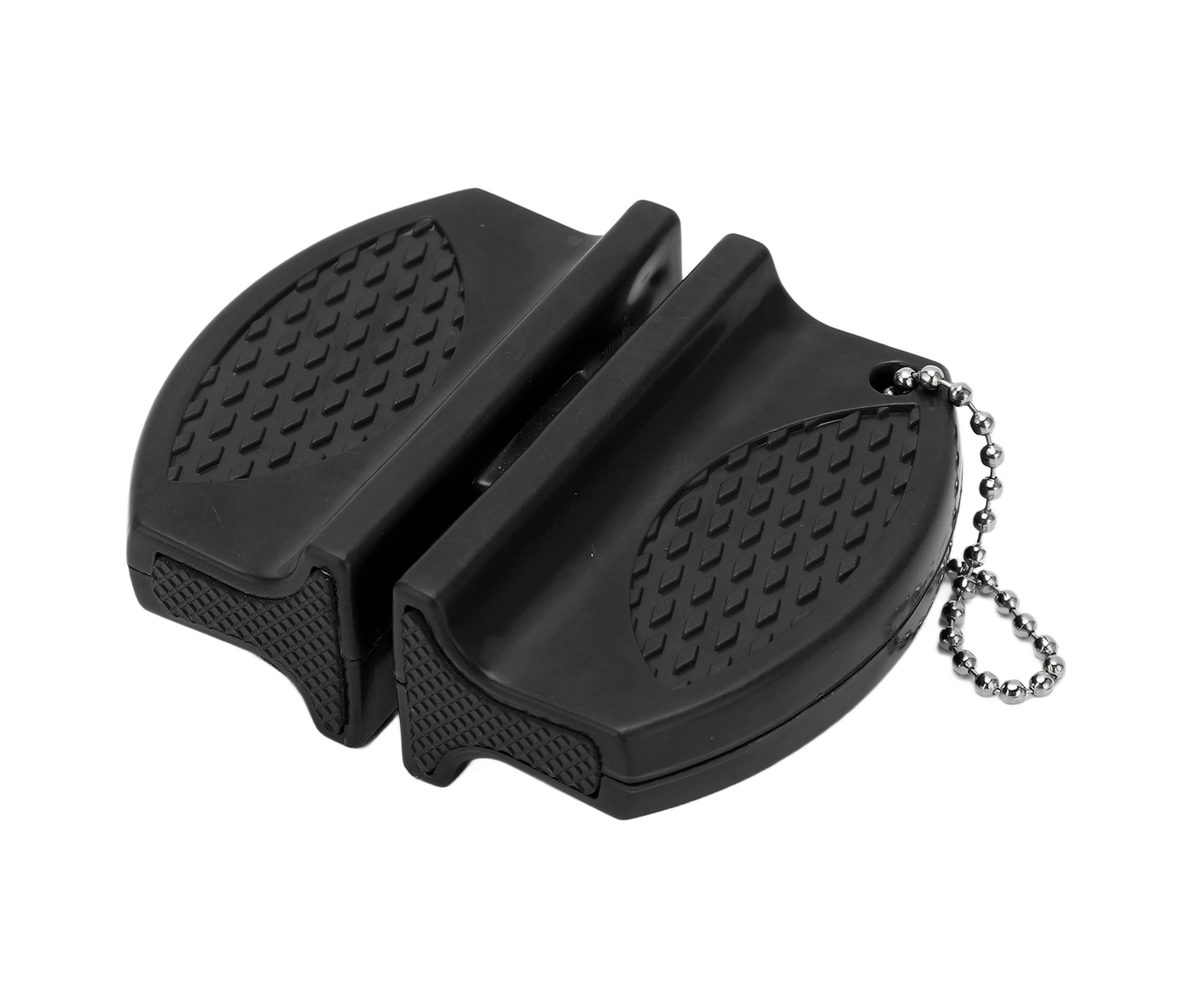 Shineyee Taşınabilir Mini Bıçak Taslağı - İki Yönlü Carbide Ve Seramik Uçaklı, Kaymazsız Kollü, Dış Mekan Ve Mutfak İçin Siyah