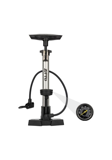 Mufunye Alüminyum 160psı Yüksek Basınçlı Hava Pompa, Presta-schrader Valfli, Bisiklet-araba Toplastırabilen, Dayanıklı Gümüş