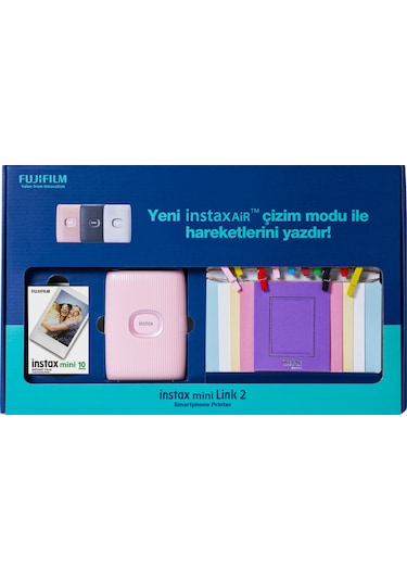 Fujifilm Instax Mini Link 2 Akıllı Telefon Yazıcısı + Pembe