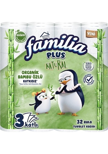 Familia Plus Tuvalet Kağıdı 3 Katlı 96 Lı Paket Natural 3pk 32