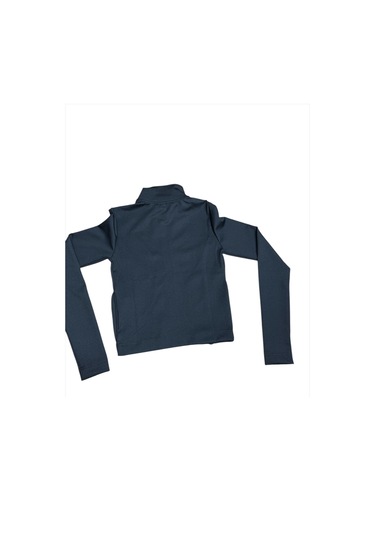 Benetton-w23076 Benetton Sweatshirt Kadın Siyah Spor Çeket Siyah